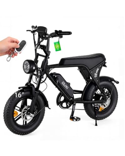 OUXI V8 mini Electric Bike for Adults, Fat Tire E Dirt Bike Class 2 Ebike