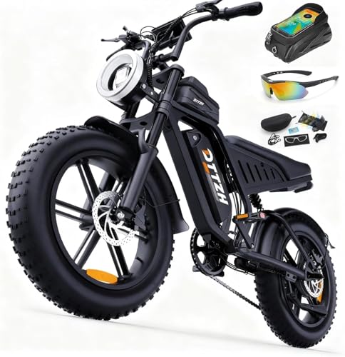 DTTZH Electric Bike for Adults, 50MPH Moped Ebikes for Adults