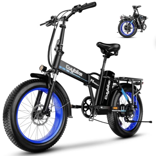 Kebiko 1000W Foldable Electric Bike,48V 20AH Removable Battery Ebike,80 Miles Max Range Electric Bike for Adults,20"x3" Fat Tire Folding Ebike,Adult Electric Bicycle for Commute Mountain Sport