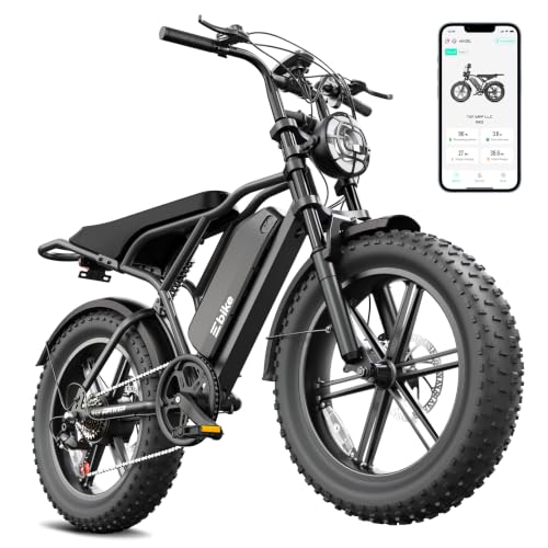 TST Electric Bike for Adults 1500W, 48V 15AH Removable Battery Step-Thru Ebike, 20" x 4.0" Fat Tire Electric Bicycle with Dual Hydraulic Brakes, Dual Suspension, Passenger Seat and Foot Pegs