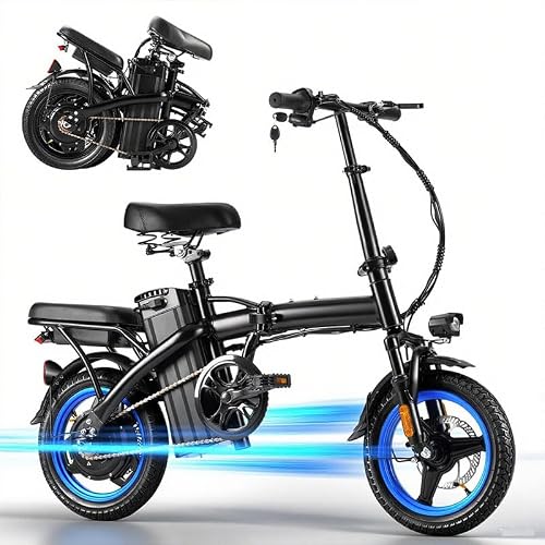Folding Electric Bike for Adults, 500W Motor 25MPH & 35Miles Long Rang — Our recommended configuration for best results