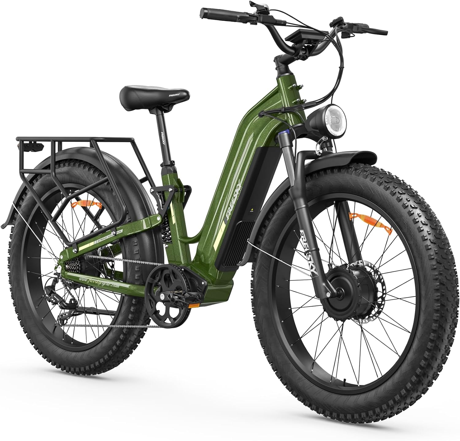 FREESKY Ranger AIR Dual Motor Electric Bike for Adults, 3500W 200NM Fast Ebike,105Miles Long Range E Bike,Full Suspension ...