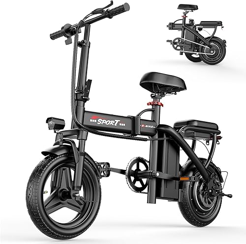 GWEIT Electric Bike for Adults Teens, 800/1200W Peak Folding Ebike, 22 — Build quality and design details up close