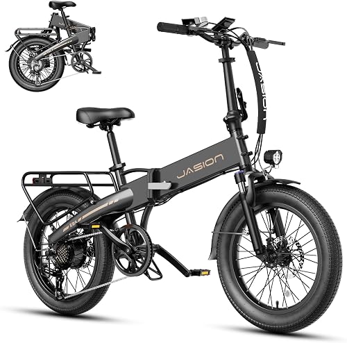 Jasion EBS Folding Electric Bike for Adults, Compact Portable 20