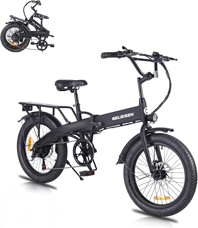 GELEISEN Folding Electric Bike for Adults