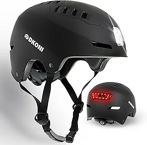 Bike Helmet with LED Lights Bicycle Helmets Commuter Cycling Helmet US — Build quality and design details up close