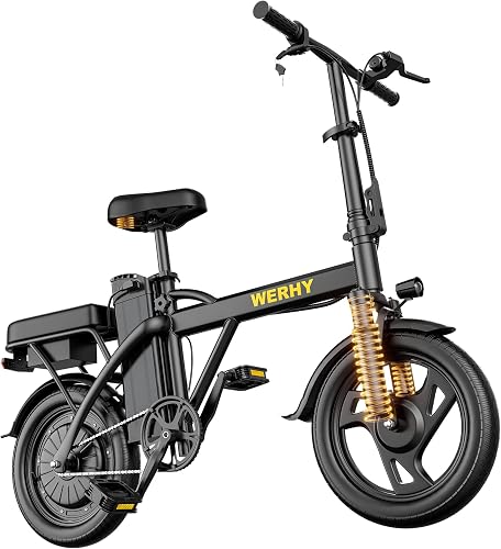 WERHY Electric Bike for Adults, 500W Motor, 20 MPH Max Speed Folding E — Build quality and design details up close
