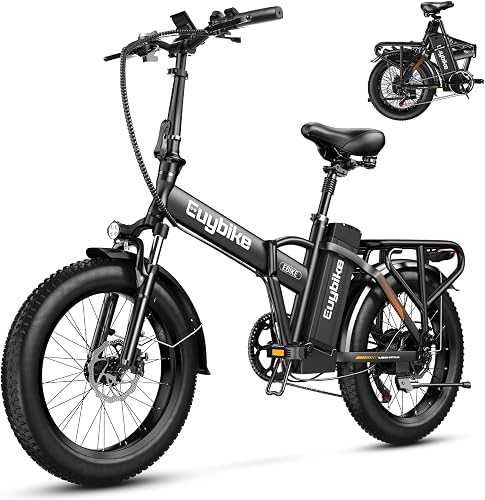 bluebiko 1000W Folding Electric Bike, 48V 20AH Large Removable Battery — Our recommended configuration for best results