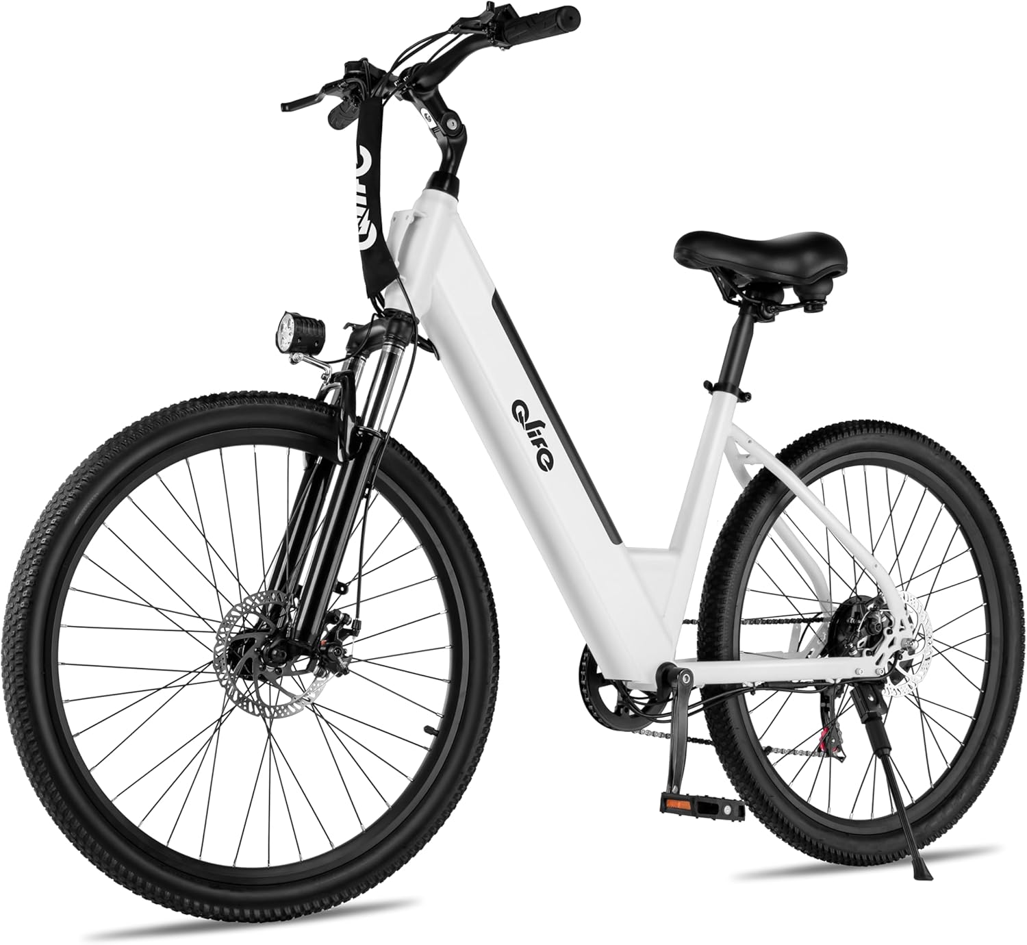Qlife Cityone Electric Bike for Adults & Teens, Step-Through Commuter Ebike, 1000W Peak Motor, 55-Mile Range, 48V Removabl...