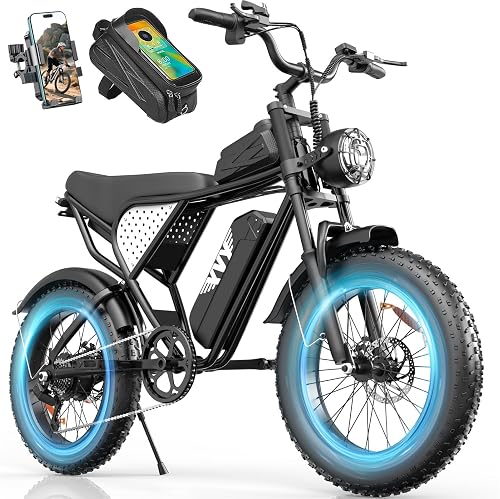 Electric Bike for Adults, 48V 20Ah Removable Battery, 1500W Peak & 100 — Build quality and design details up close