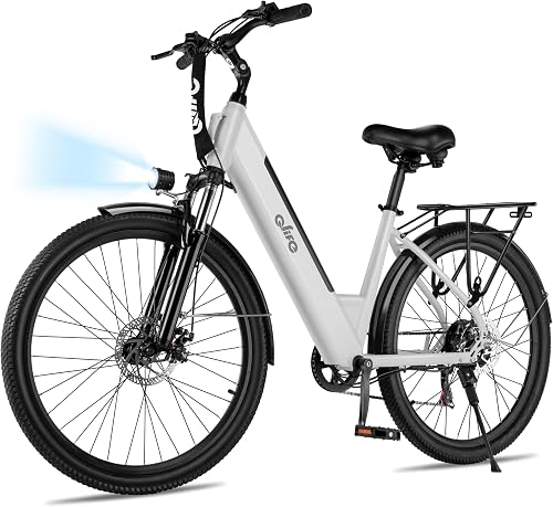 Qlife Cityone Electric Bike for Adults & Teens, Step-Through Commuter — Build quality and design details up close