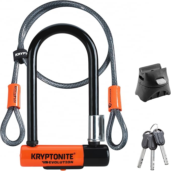 Kryptonite Evolution Mini-7 Bike U-Lock with 4 ft Security Cable, 13mm — Side-by-side comparison of top picks in this category